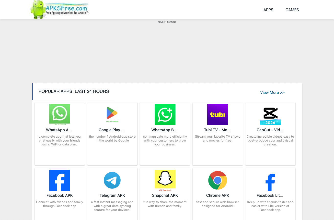 Capture d'écran de androidapks.com