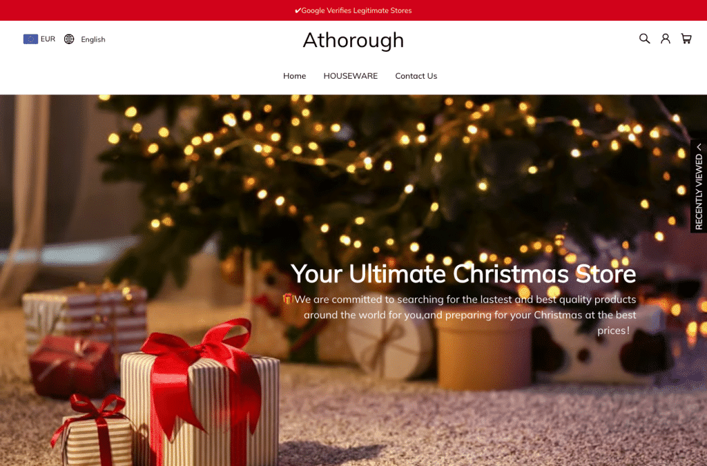 Capture d'écran de athorough.com