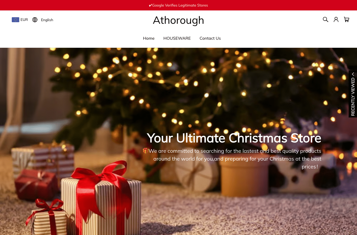 Capture d'écran de athorough.com
