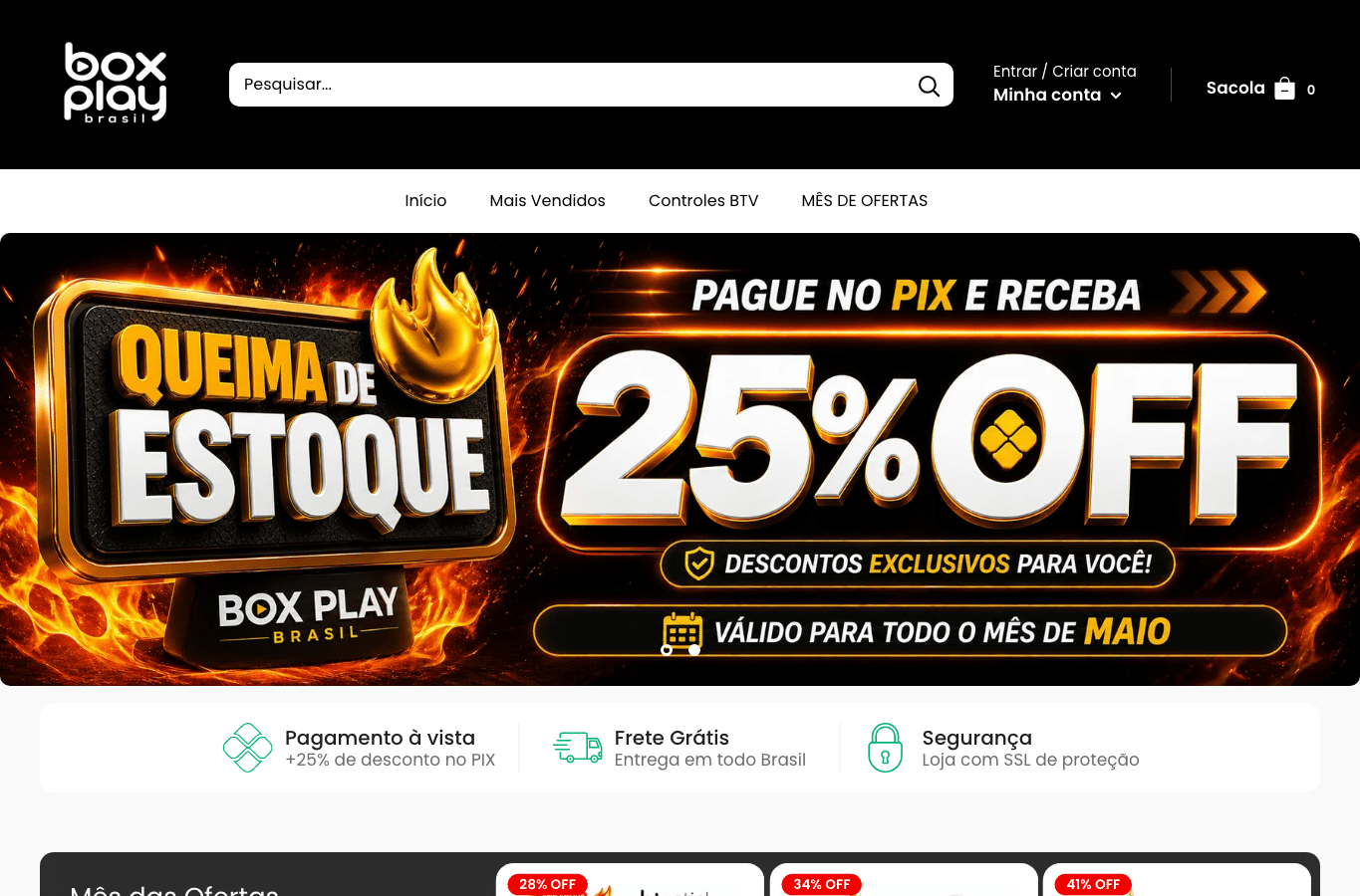 Capture d'écran de btvplaybox.com