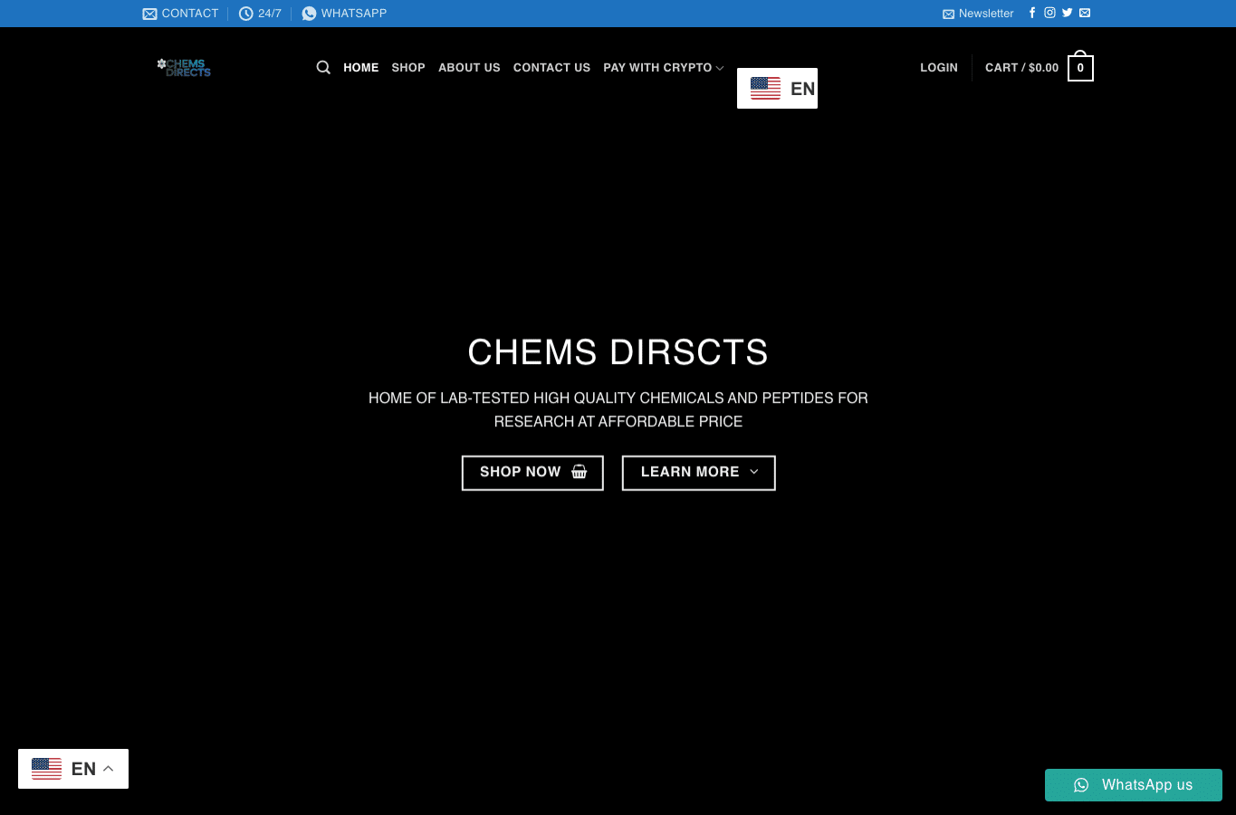Capture d'écran de chemsdirects.com