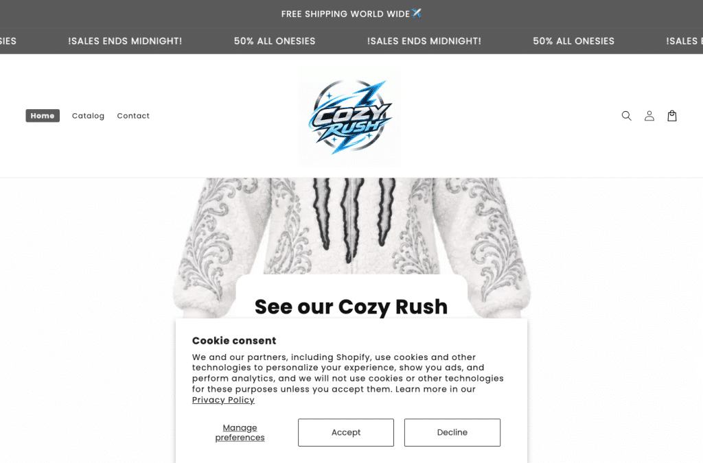 Capture d'écran de cozyrush.online