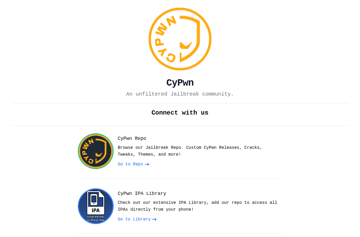 Capture d'écran de cypwn.xyz