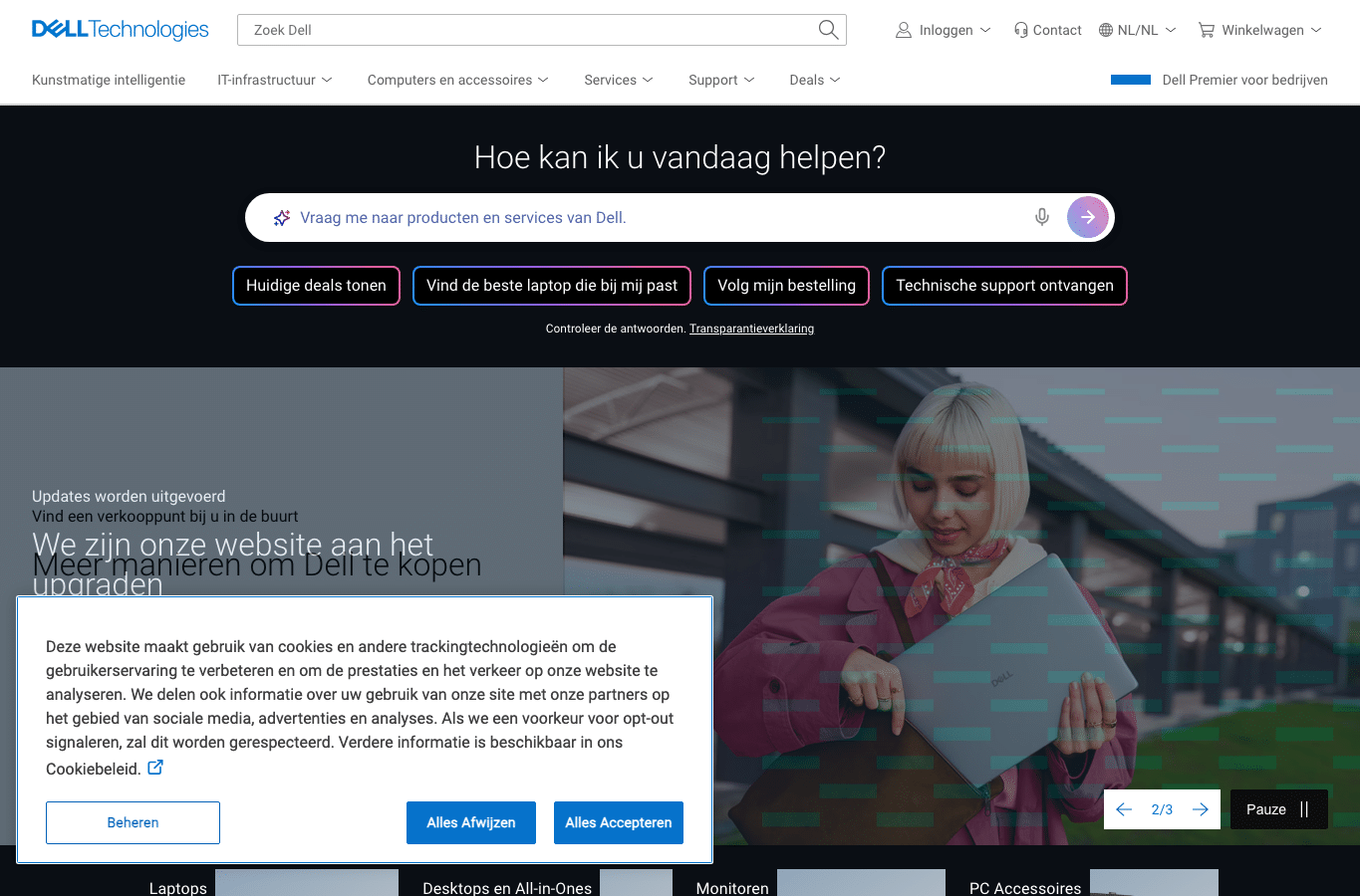 Capture d'écran de dell.com