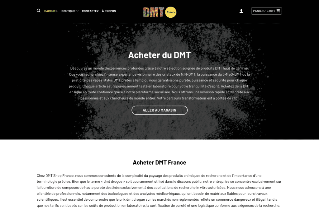 Capture d'écran de dmtshop.fr