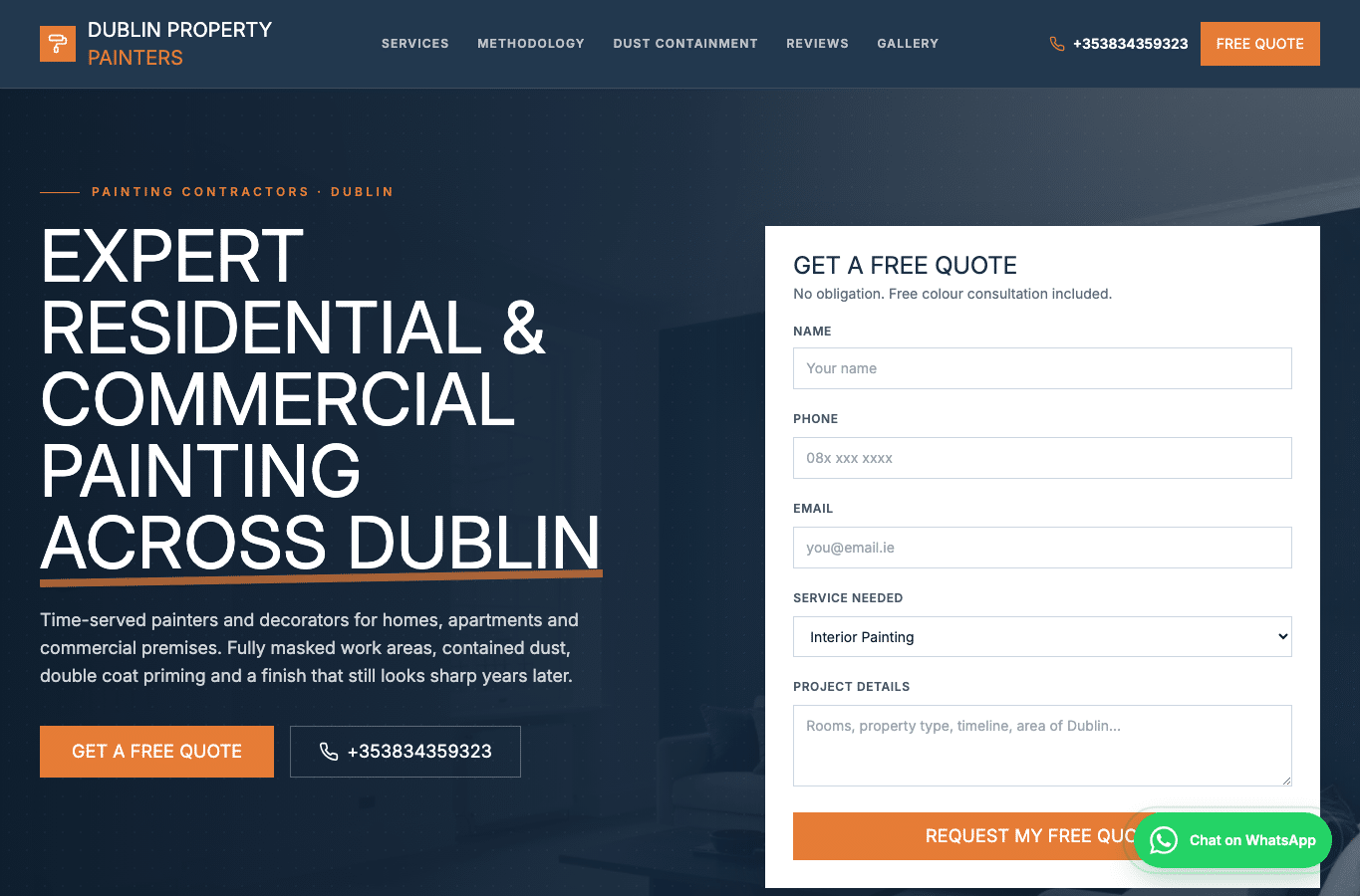 Capture d'écran de dublinpropertypainters.ie