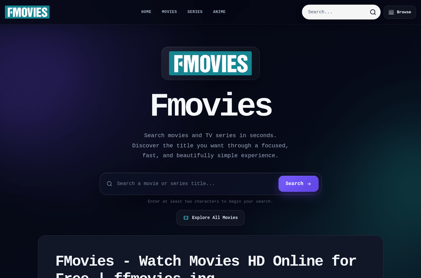 Capture d'écran de ffmovies.ing
