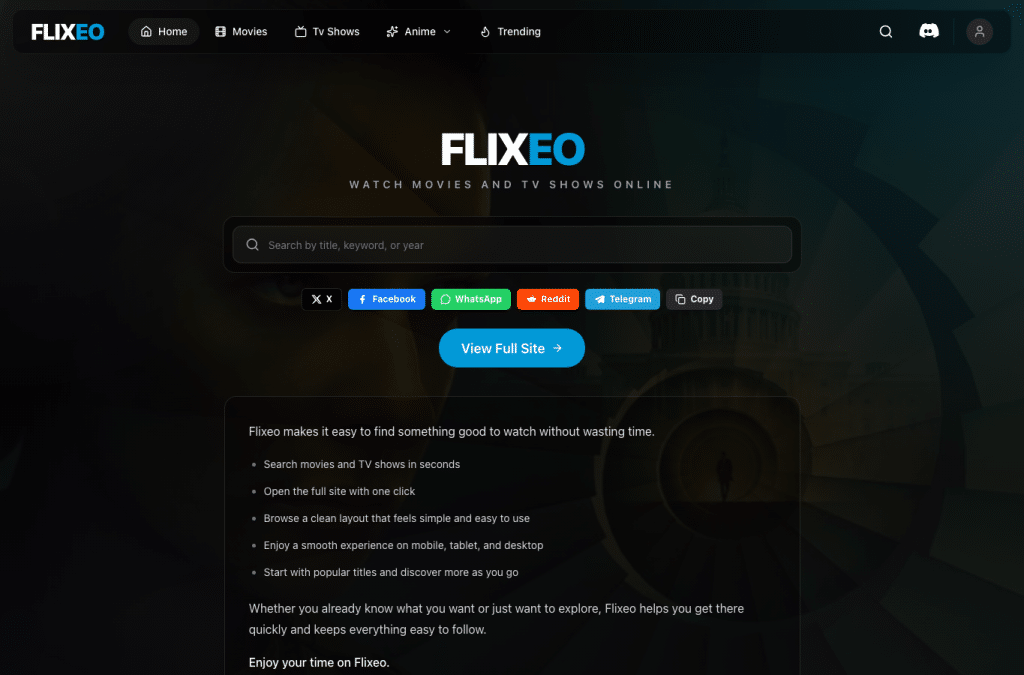 Capture d'écran de flixeo.tv