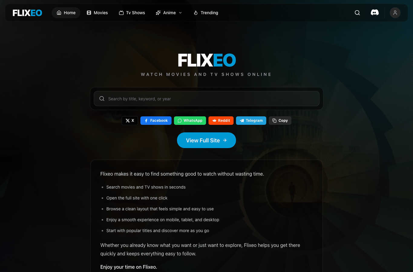Capture d'écran de flixeo.tv