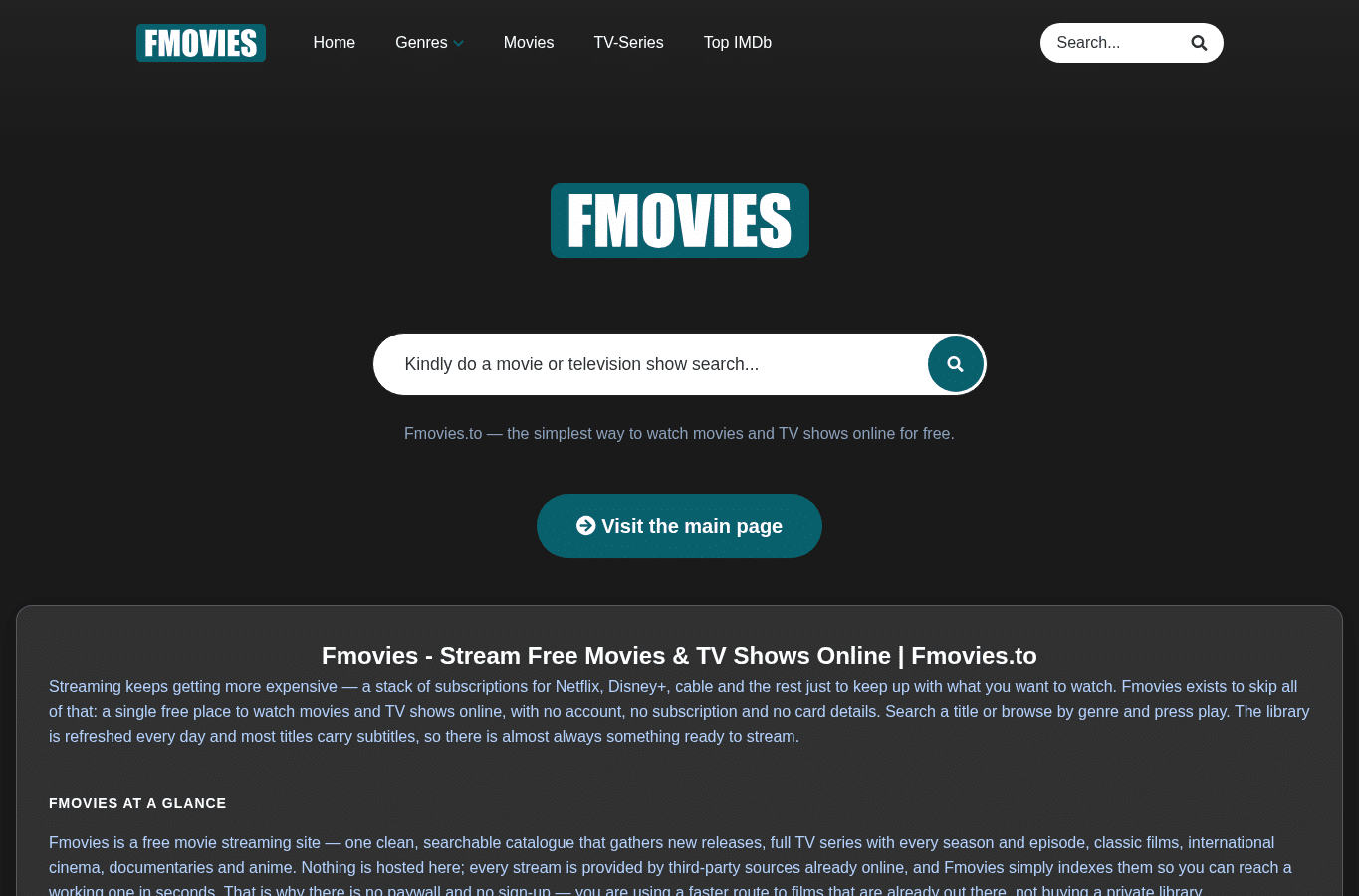 Capture d'écran de fmoviestv.pro