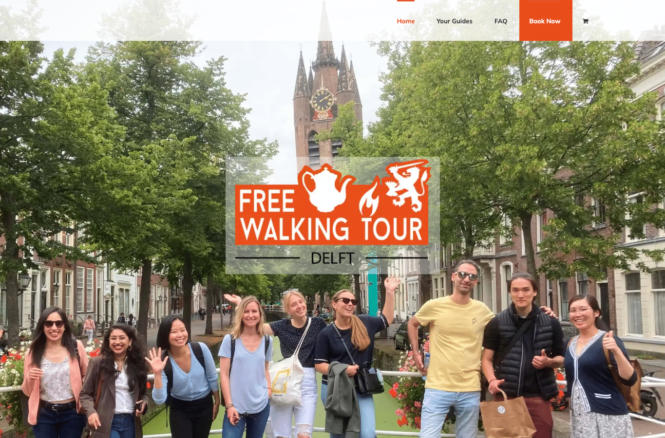 Capture d'écran de freewalkingtoursdelft.com