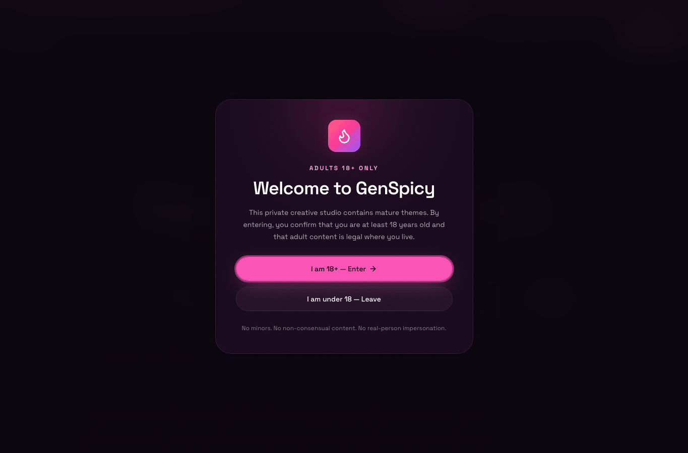 Capture d'écran de genspicy.com