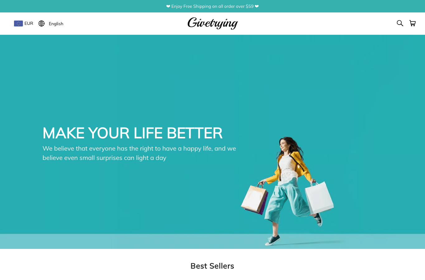 Capture d'écran de givetrying.com