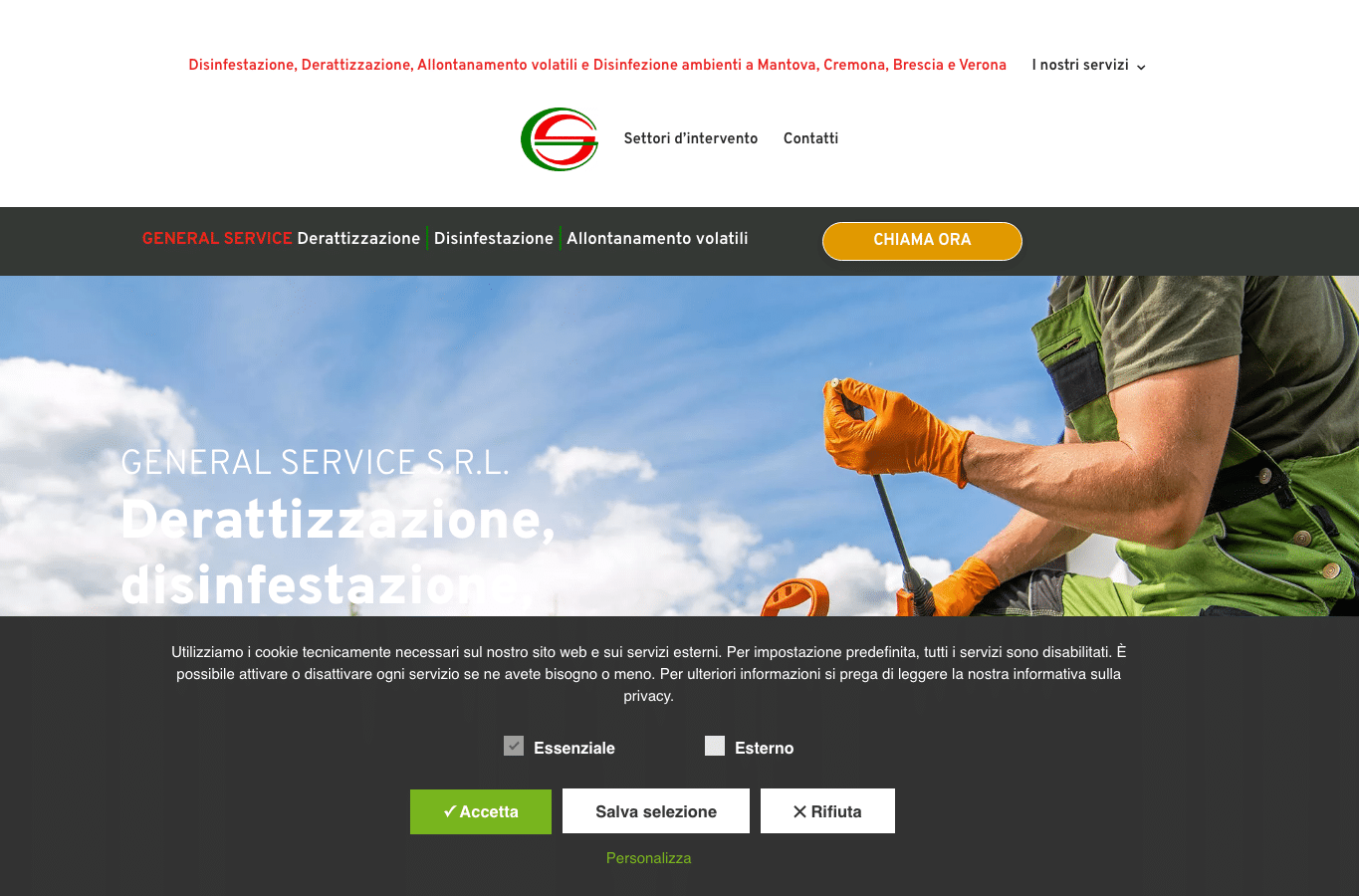 Capture d'écran de gsdisinfestazioni.com