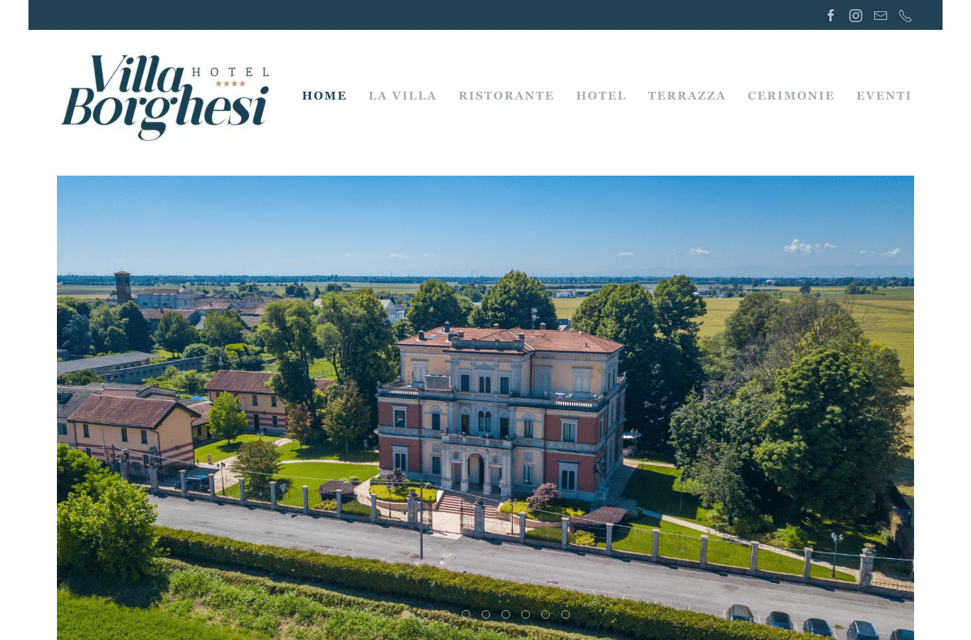 Capture d'écran de hotelvillaborghesi.it
