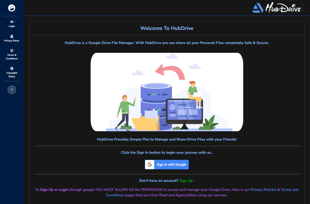 Capture d'écran de hubdrive.tips
