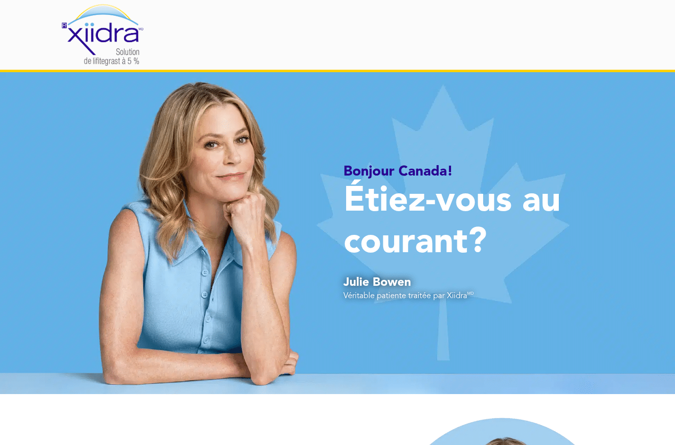 Capture d'écran de informezvoussurxiidra.ca