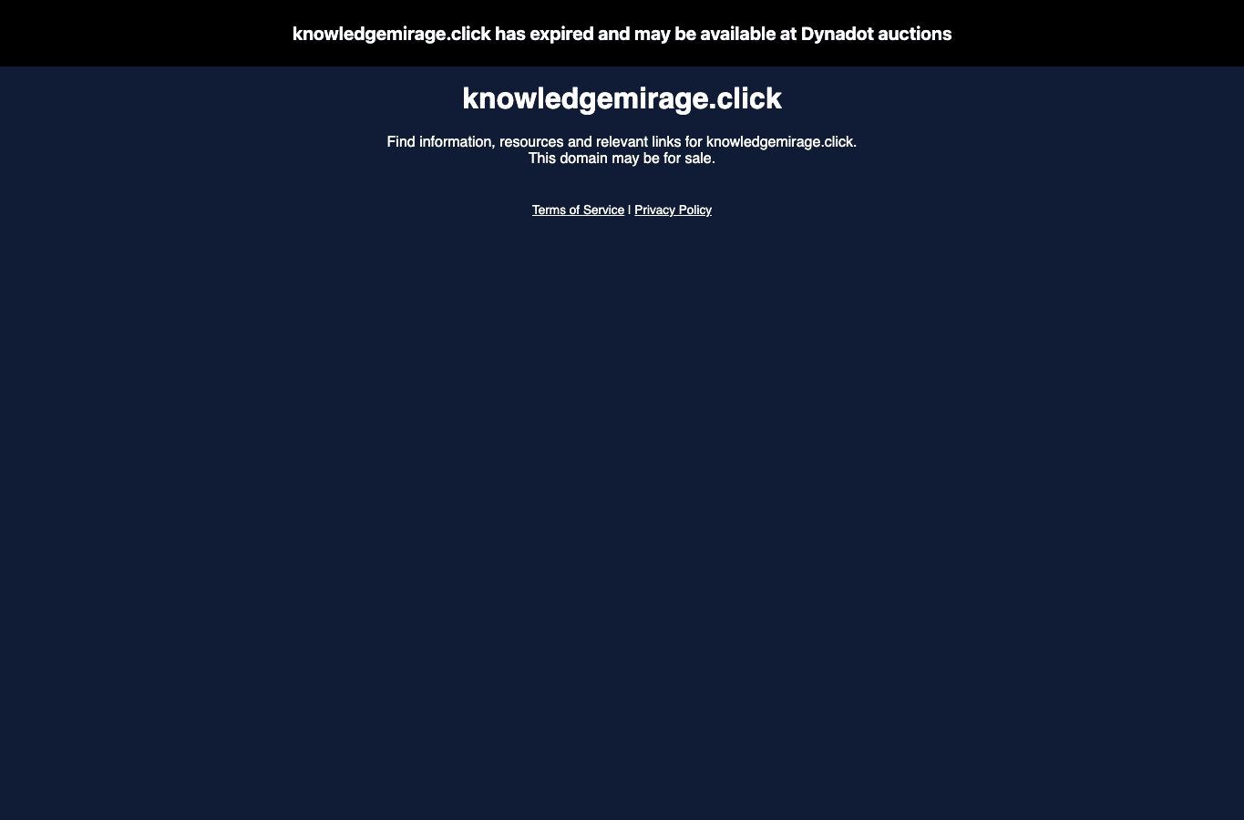 Capture d'écran de knowledgemirage.click
