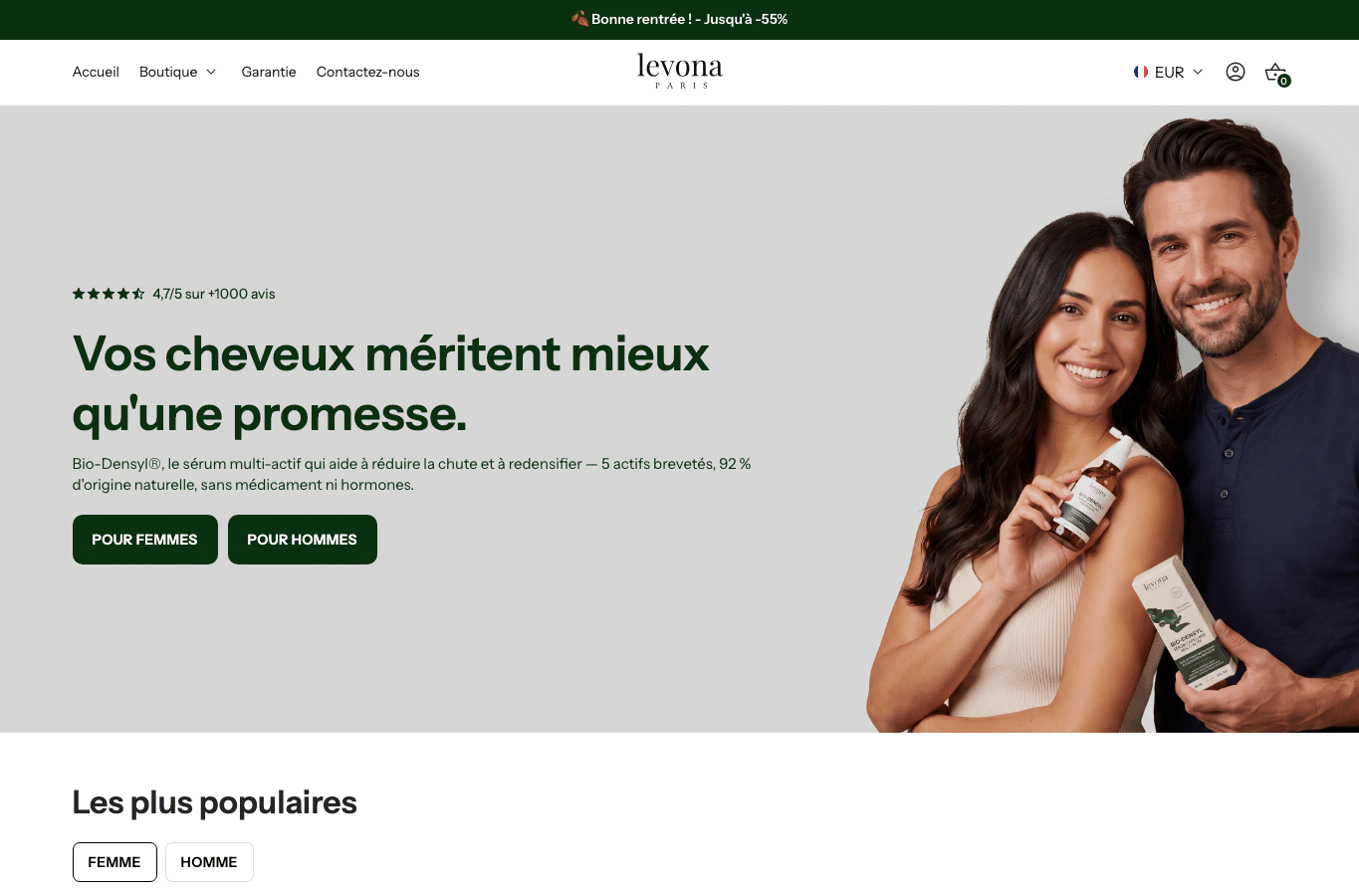 Capture d'écran de levonaparis.co