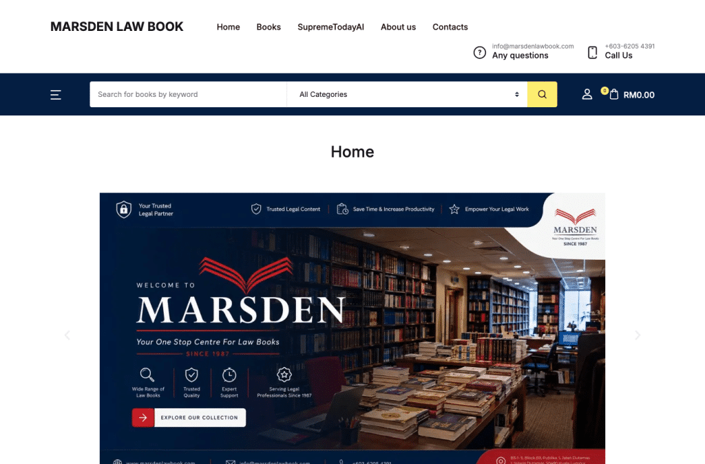 Capture d'écran de marsdenlawbook.com
