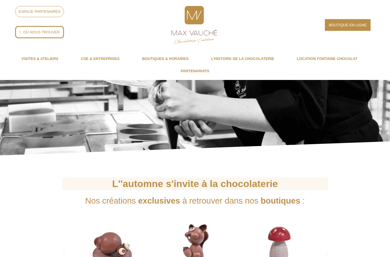 Capture d'écran de maxvauche-chocolatier.com