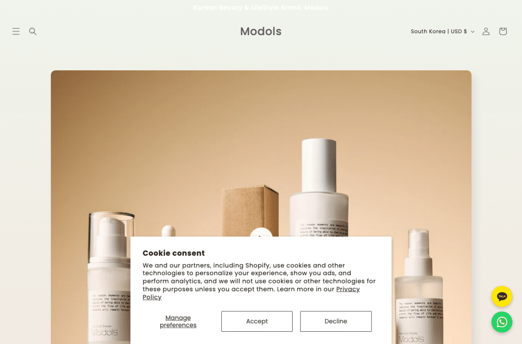 Capture d'écran de modolsonline.com