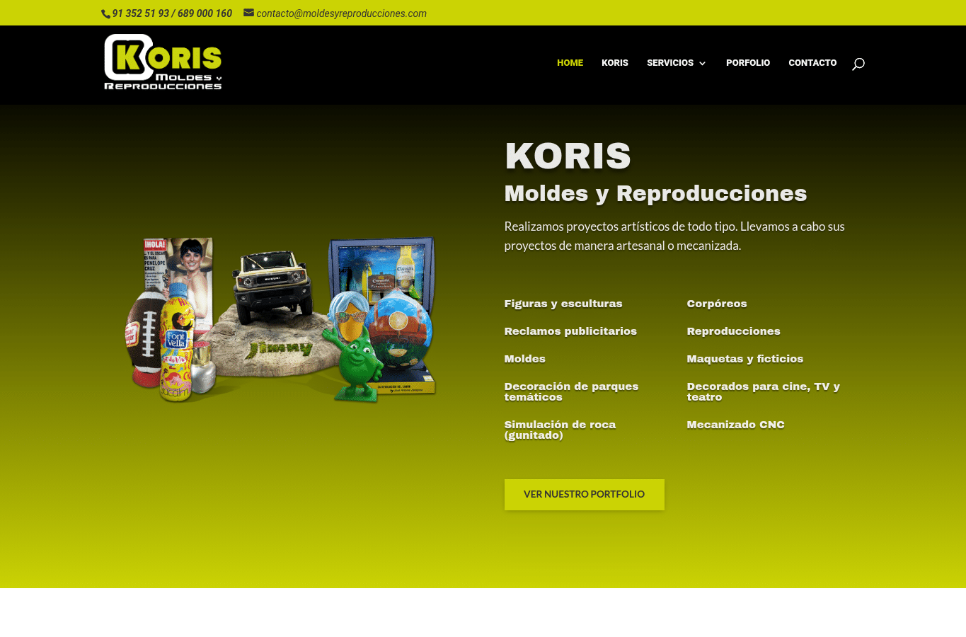 Capture d'écran de moldesyreproducciones.com