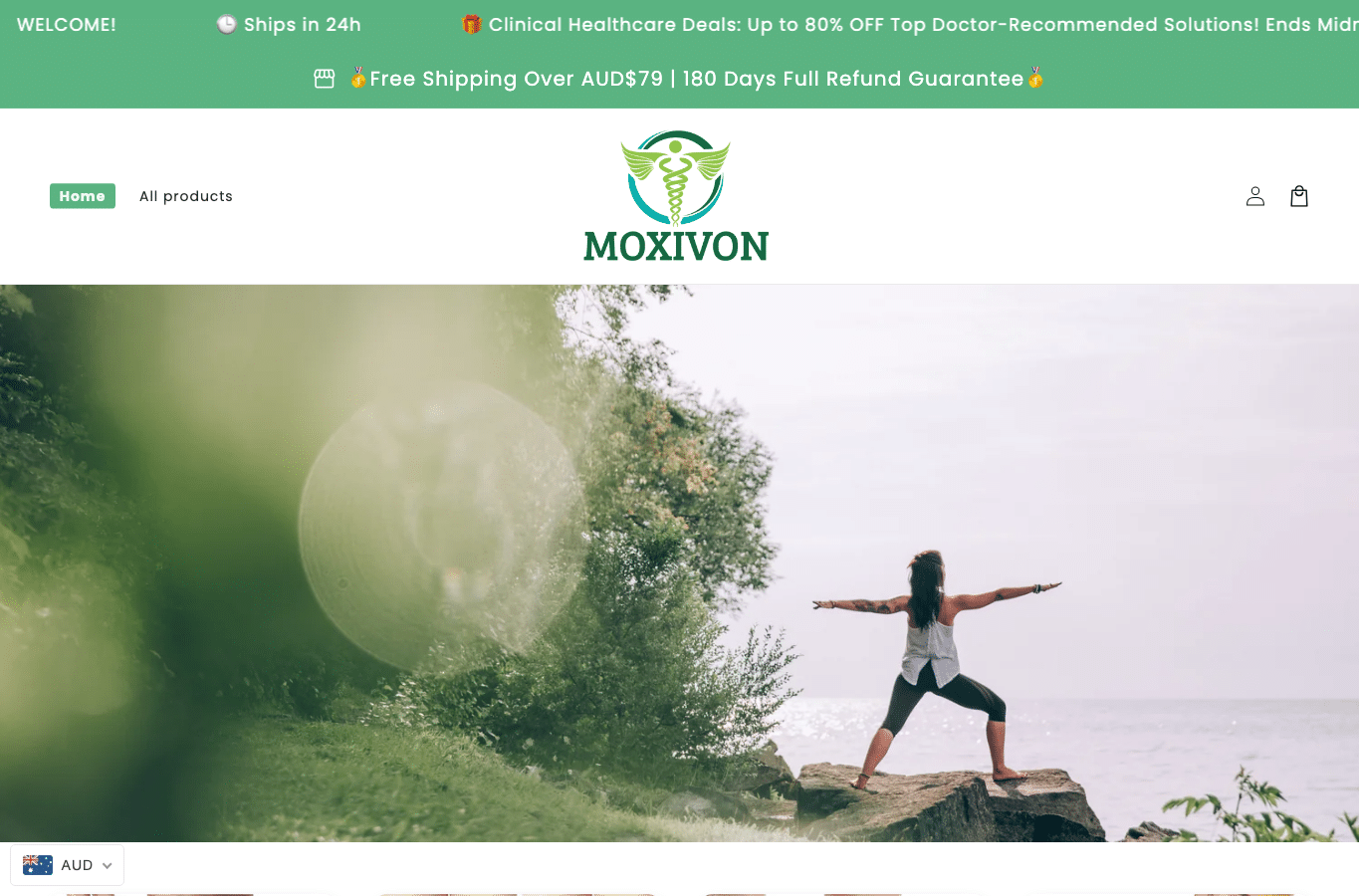 Capture d'écran de moxivon.com