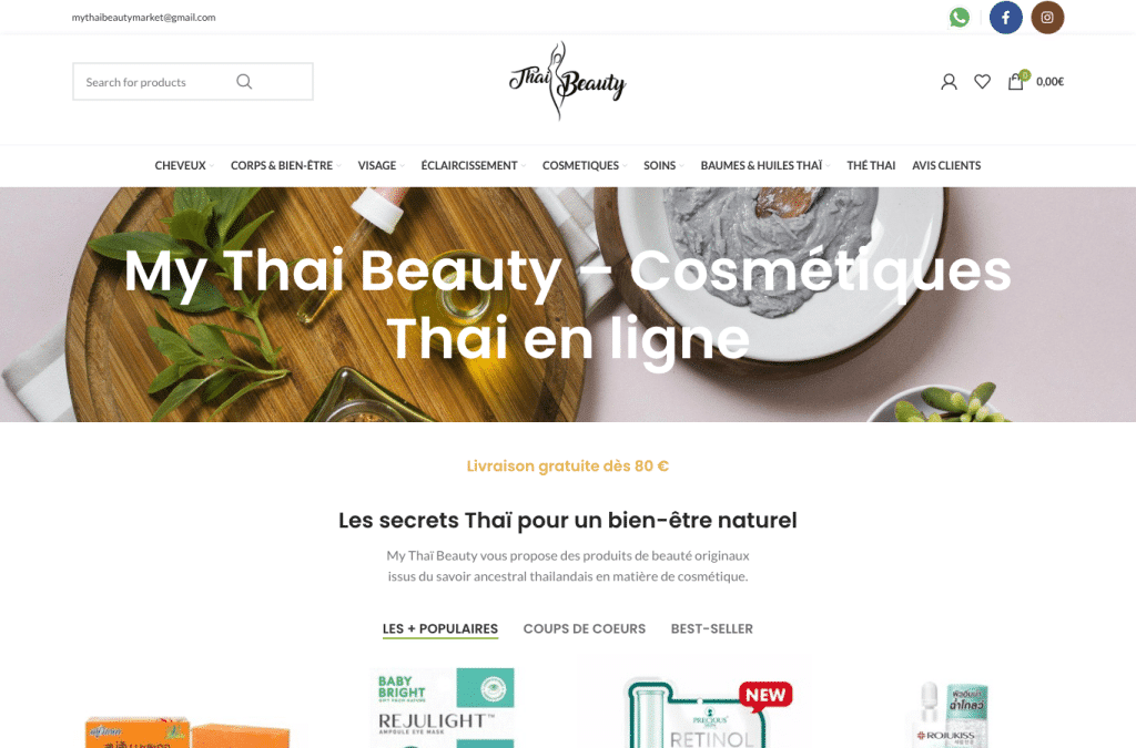 Capture d'écran de mythaibeautyfr.com