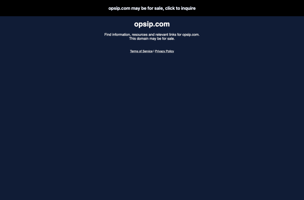 Capture d'écran de opsip.com