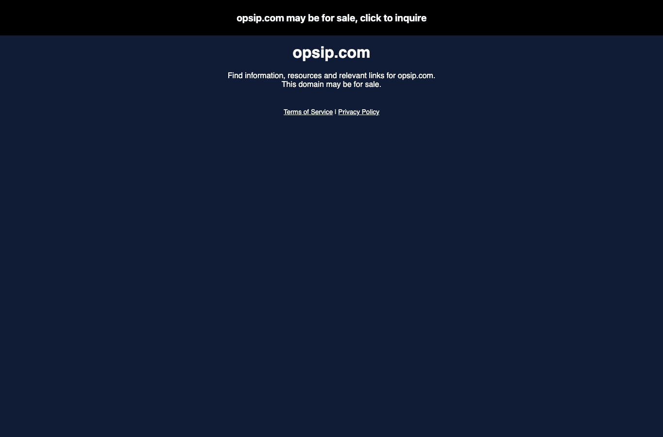 Capture d'écran de opsip.com