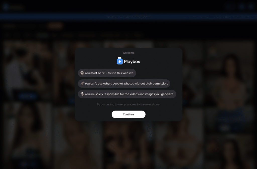 Capture d'écran de playbox.com