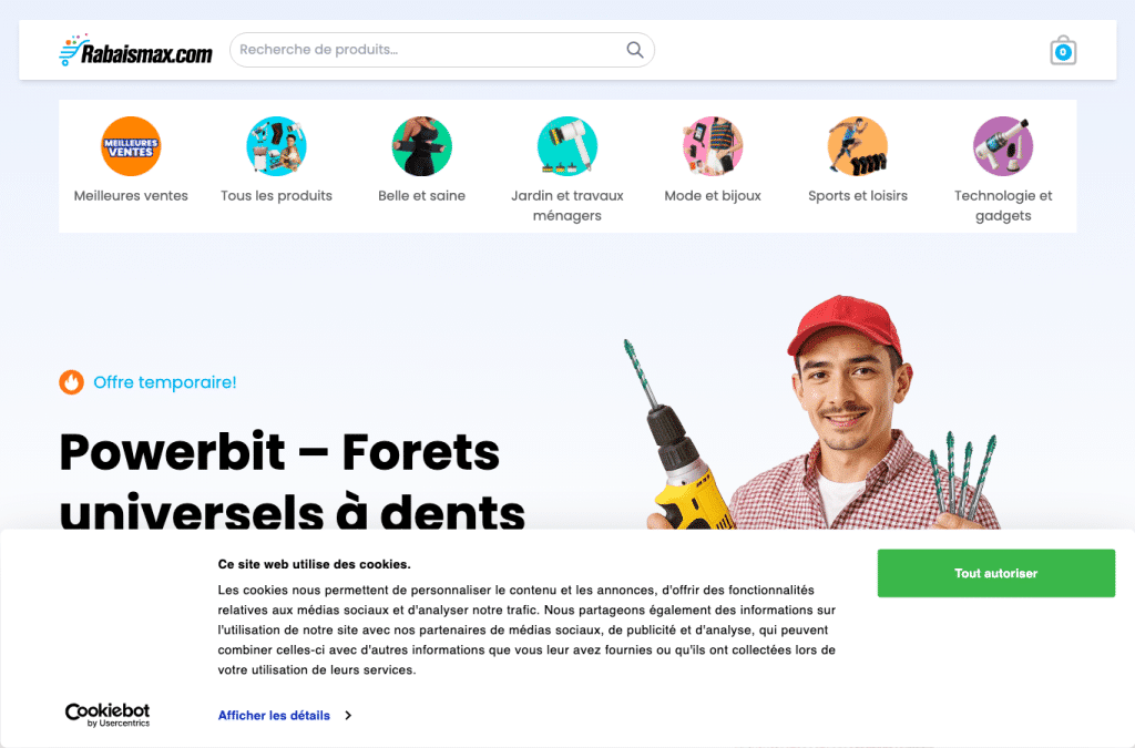 Capture d'écran de rabaismax.com
