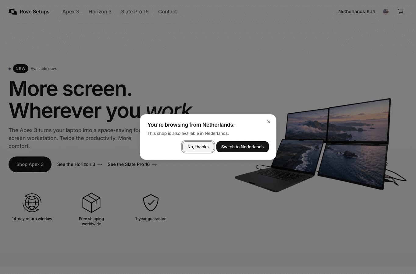Capture d'écran de rovesetups.com