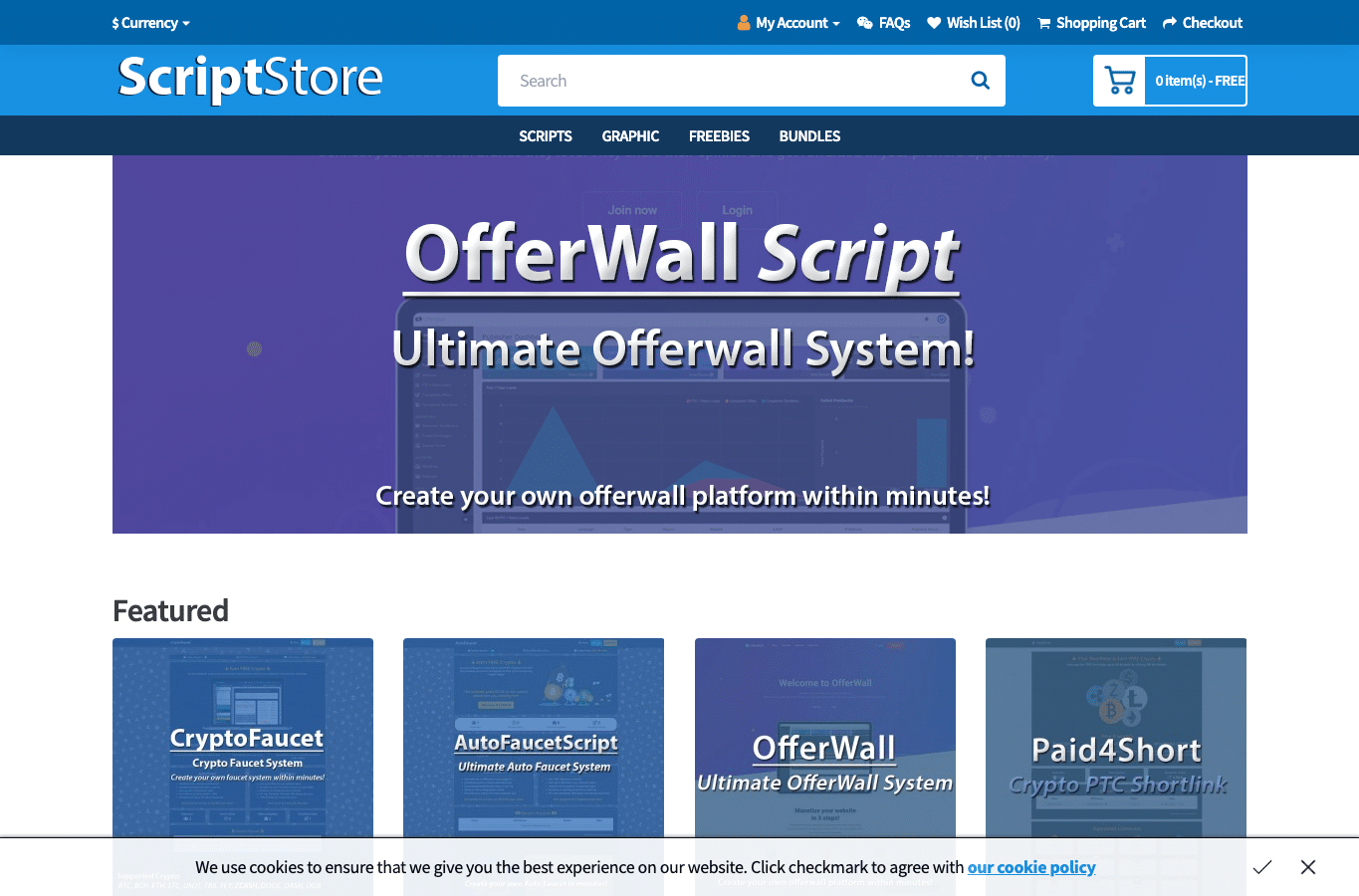 Capture d'écran de scriptstore.xyz