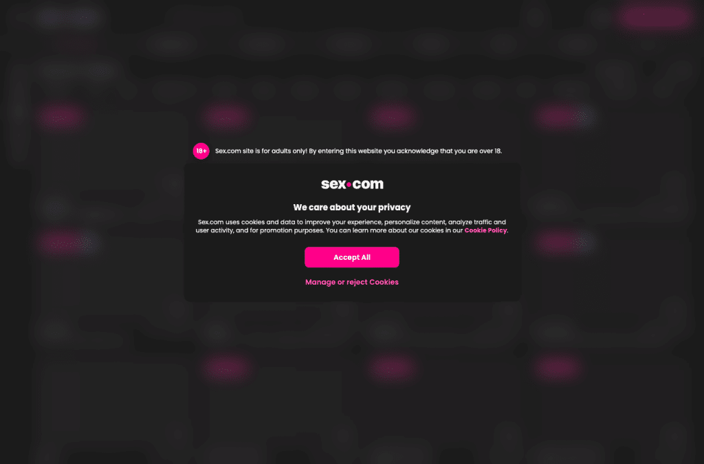Capture d'écran de sex.com