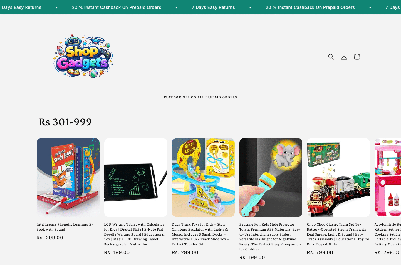 Capture d'écran de shopgadget.online