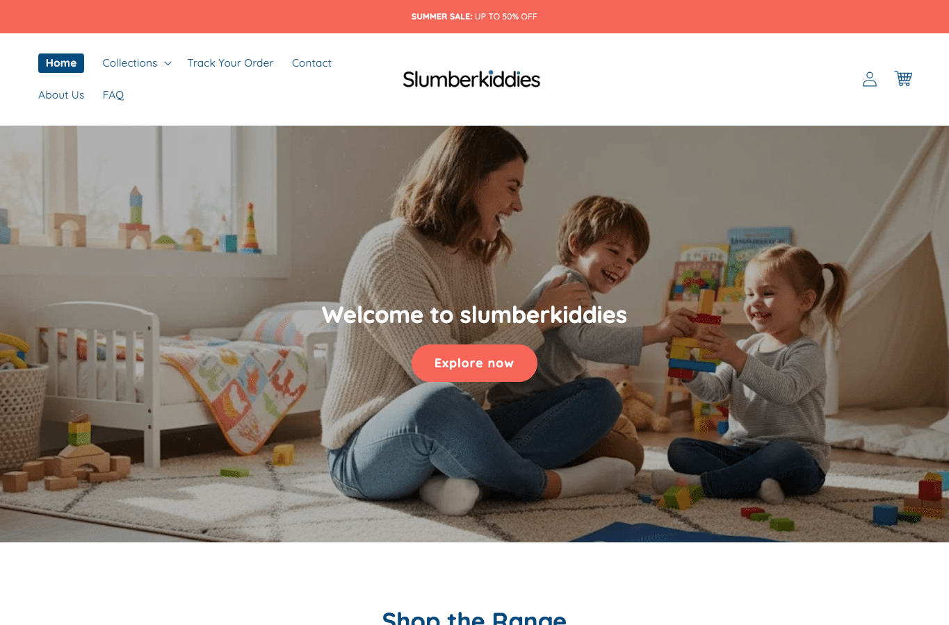 Capture d'écran de slumberkiddies.com