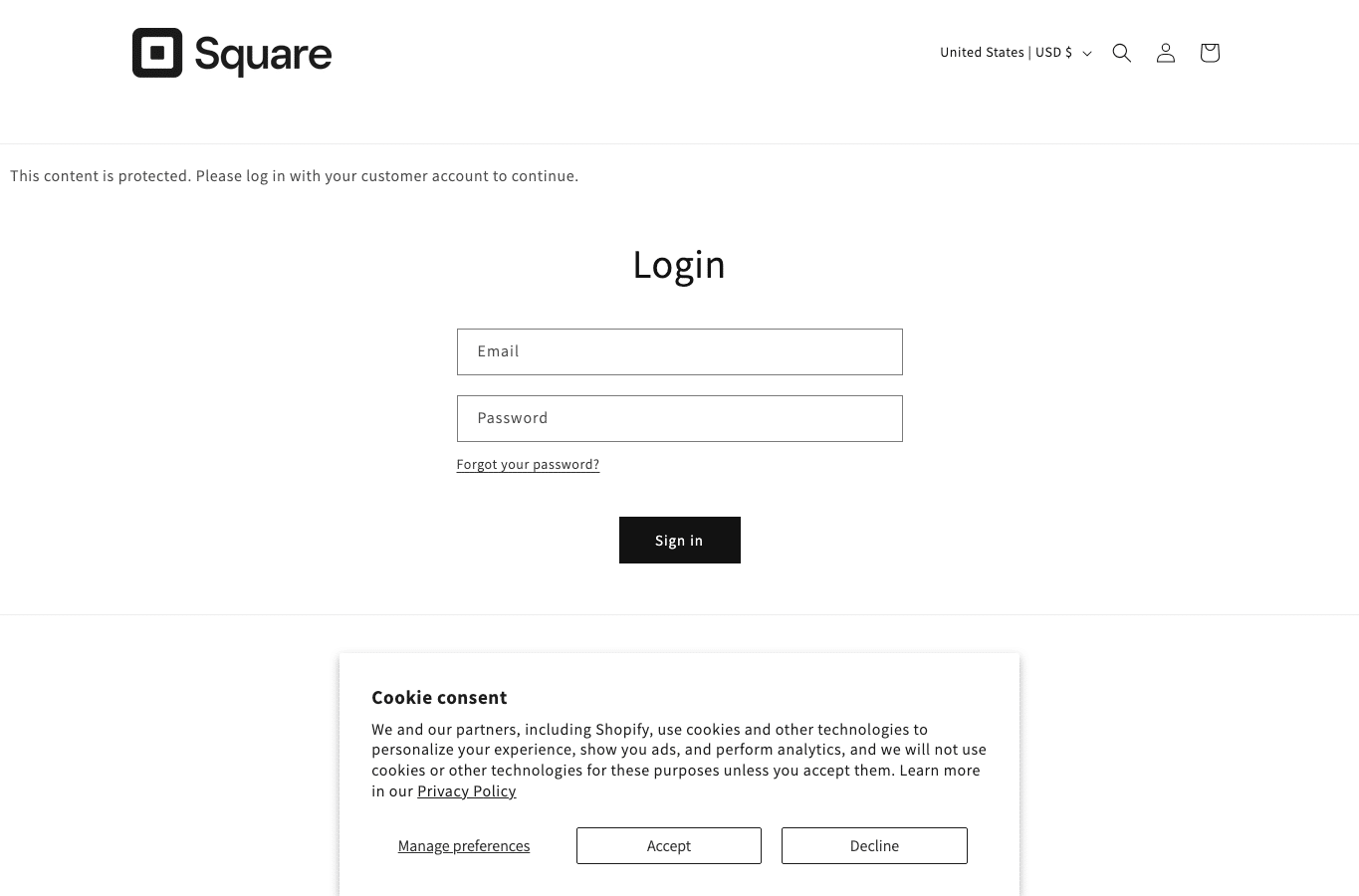 Capture d'écran de squaremarketing.shop