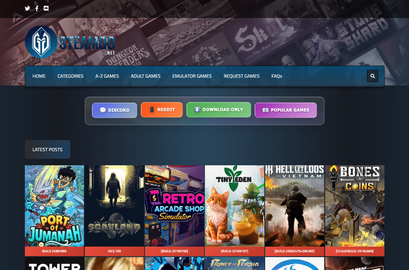Capture d'écran de steamgg.net