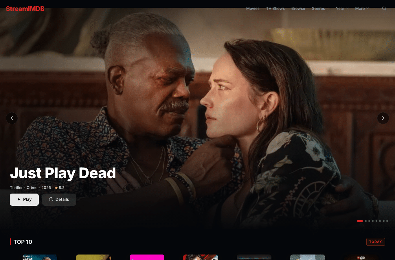Capture d'écran de streamimdb.ru