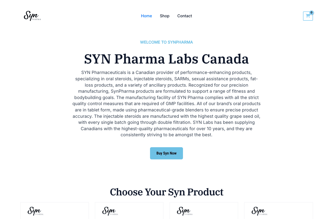 Capture d'écran de synpharmaofficial.com