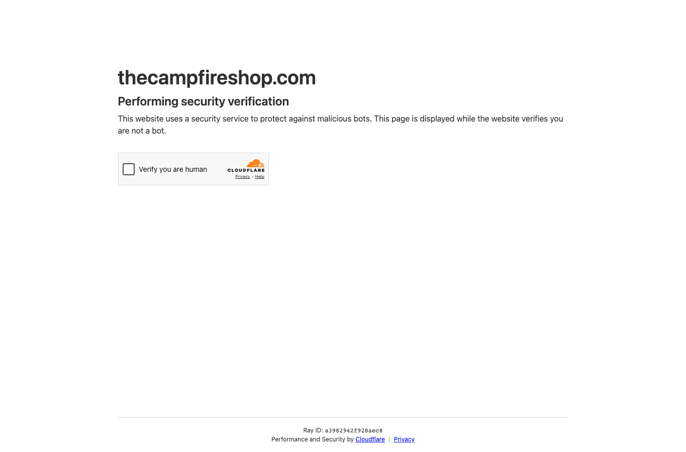 Capture d'écran de thecampfireshop.com