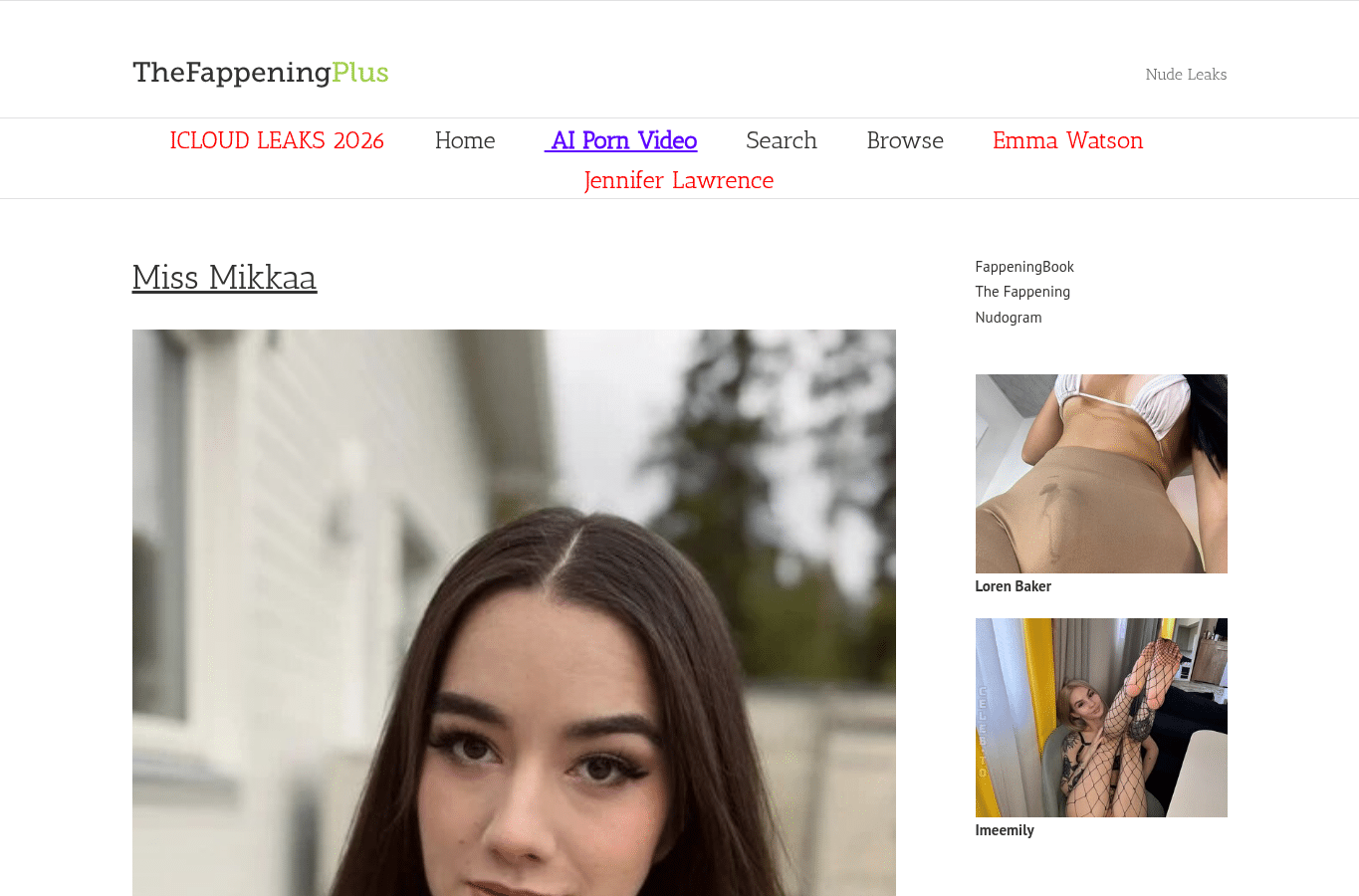 Capture d'écran de thefappening.plus