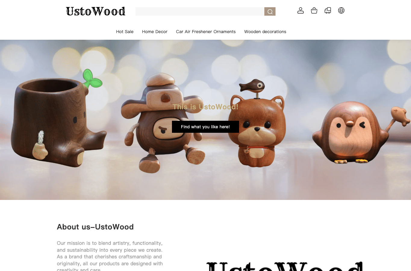 Capture d'écran de ustowood.com