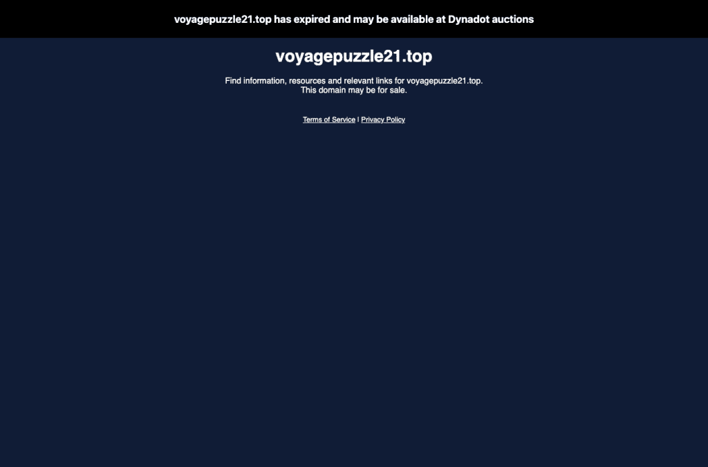 Capture d'écran de voyagepuzzle21.top