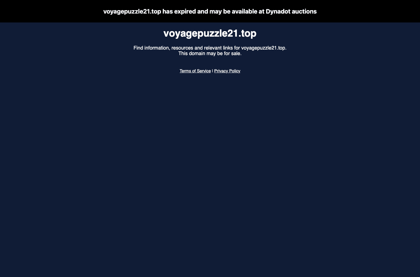 Capture d'écran de voyagepuzzle21.top