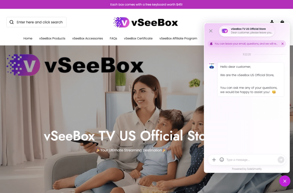 Capture d'écran de vseeboxtvus.com