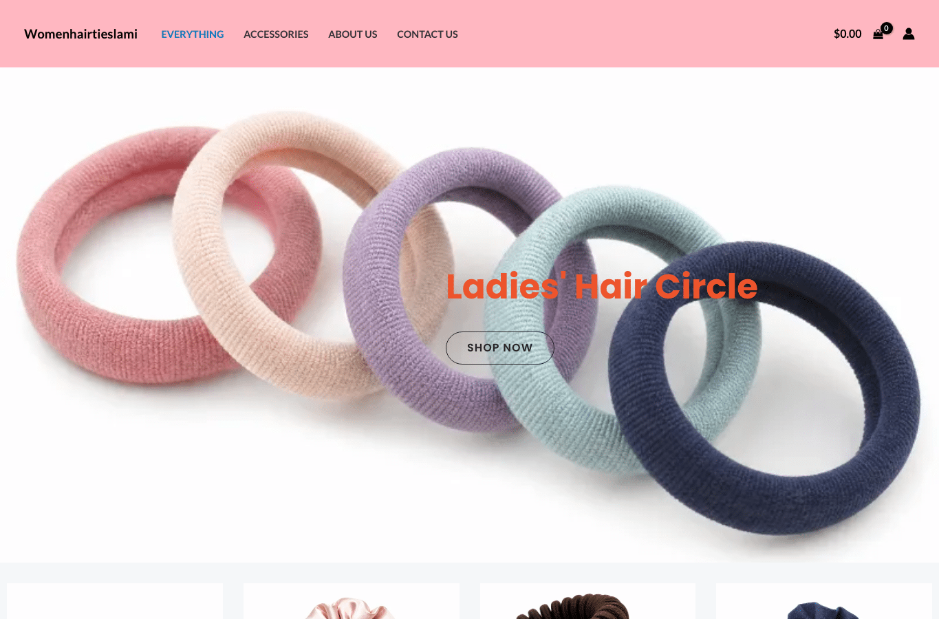 Capture d'écran de womenhairtieslami.com