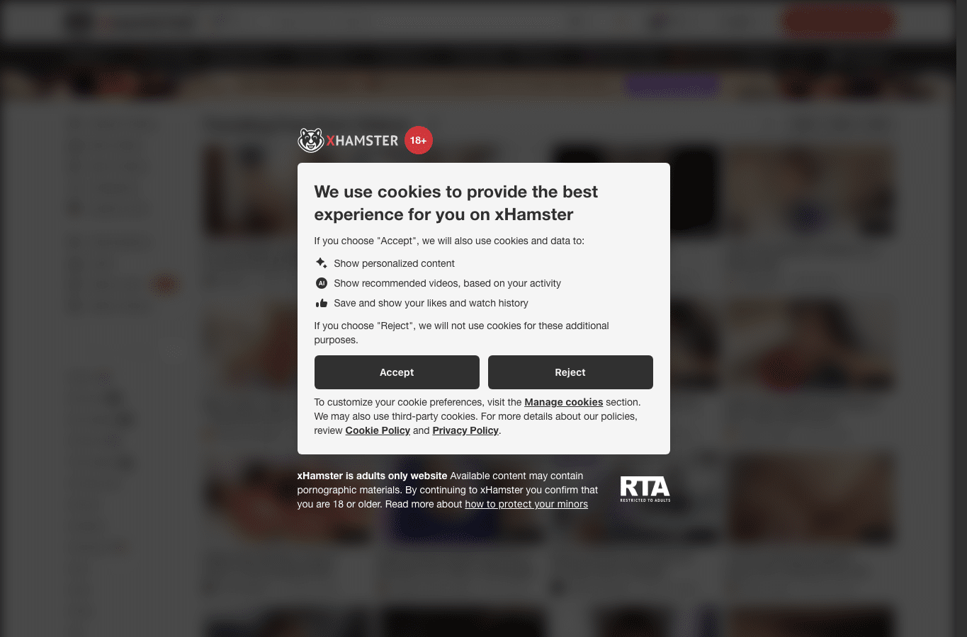 Capture d'écran de xhamster19.com